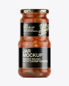 Baked Beans and Champignons Jar Mockup