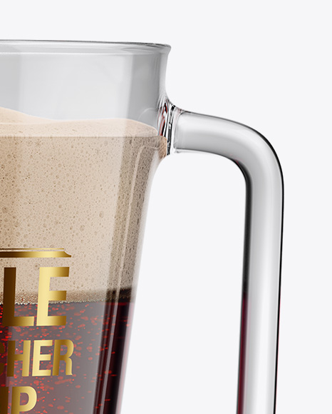 Download Red Ale Pitcher Mockup In Jar Mockups On Yellow Images Object Mockups PSD Mockup Templates