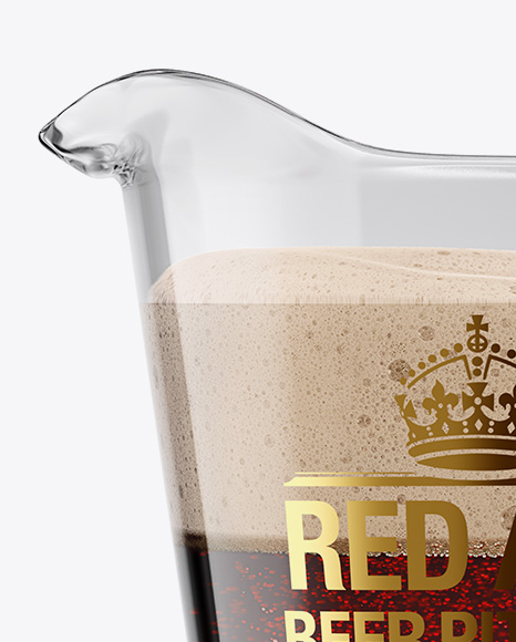 Download Red Ale Pitcher Mockup In Jar Mockups On Yellow Images Object Mockups Yellowimages Mockups