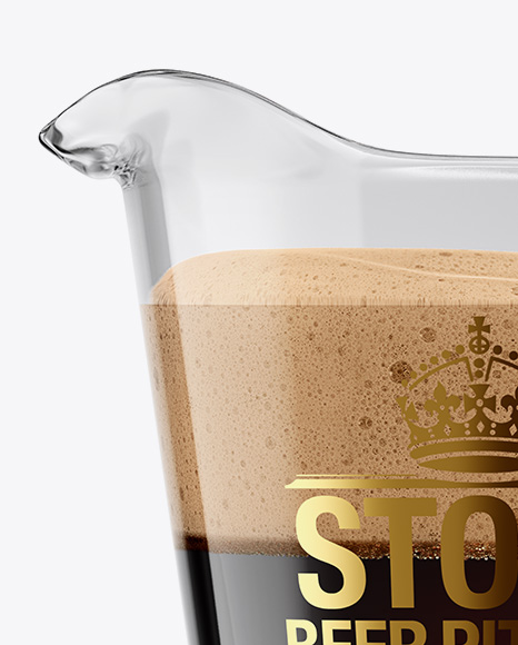 Download Stout Beer Pitcher Mockup In Jar Mockups On Yellow Images Object Mockups PSD Mockup Templates