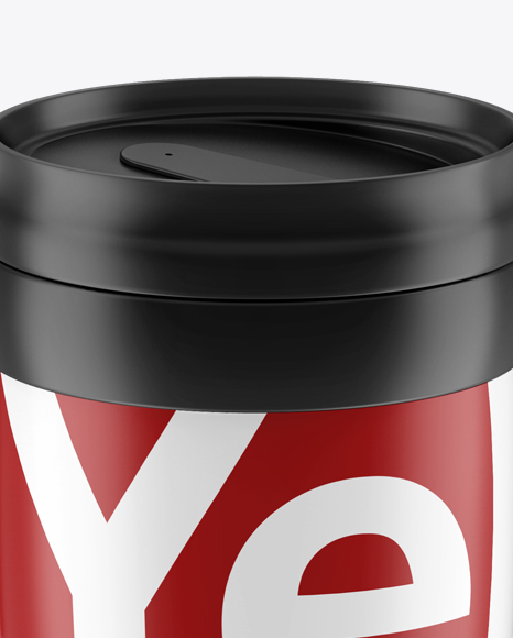 Matte Thermo Cup Mockup (High-Angle Shot) - Free Download Images High