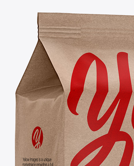 Download Kraft Bag Mockup - Half Side View in Bag & Sack Mockups on ...