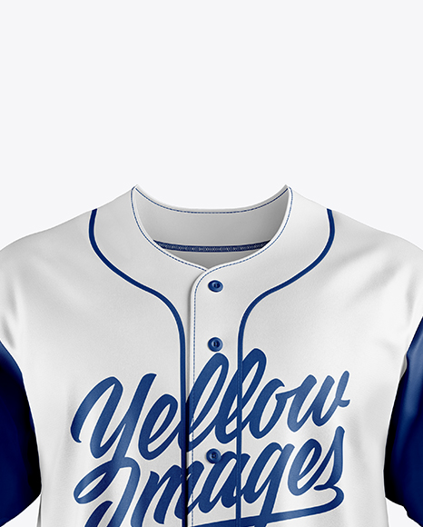 Download Men S Baseball Jersey Mockup Front View In Apparel Mockups On Yellow Images Object Mockups