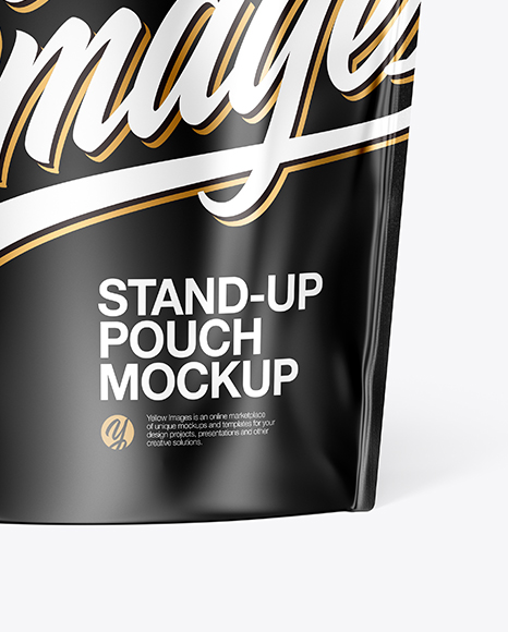 Glossy Stand Up Pouch Mockup PSD #1