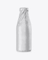 Bottle Wrapped in Glossy Paper Mockup