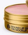 Download Opened Metallic Lip Balm Tin Mockup - Front View (High ... Yellowimages Mockups