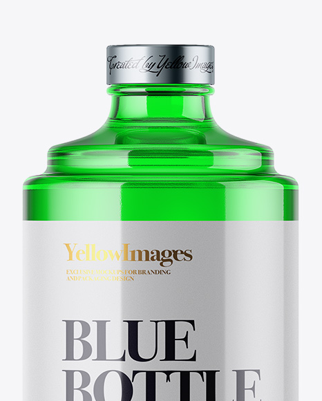Glass Bottle W  Liquor Mockup PSD #6