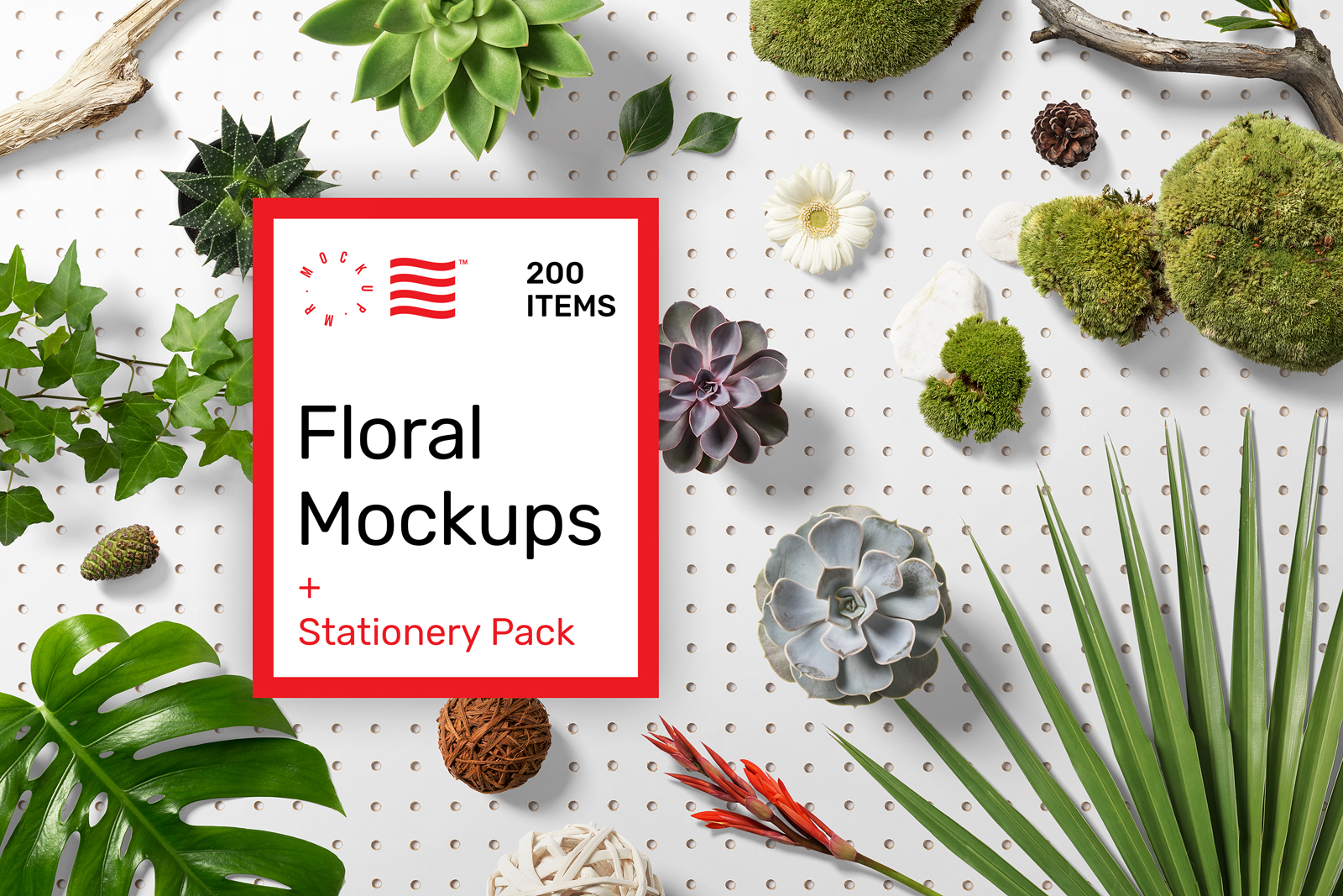 Download Floral Mockups Stationery Pack In Stationery Mockups On Yellow Images Creative Store