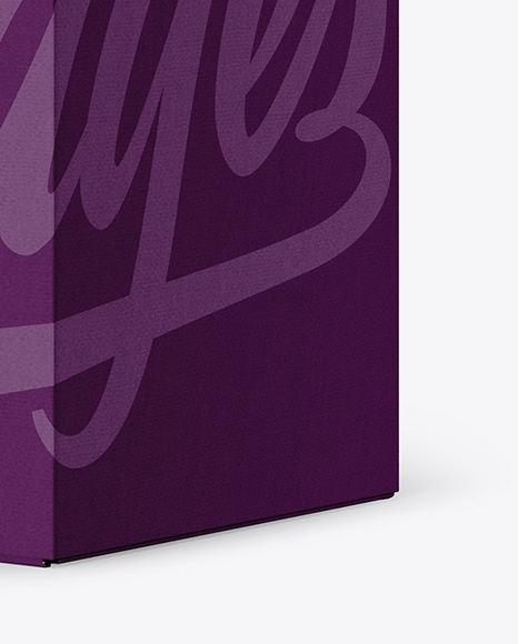 Textured Box Mockup   Half Side View PSD #1