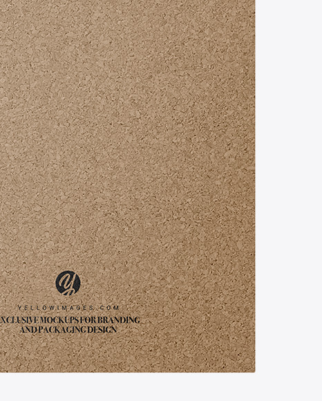 Cork Clipboard With Paper Mockup   Front View PSD #1