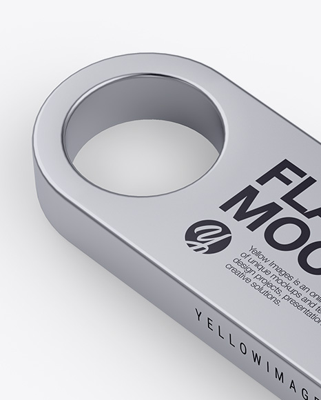 Download Aluminium Flash Drive Mockup Half Side View High Angle Shot In Object Mockups On Yellow Images Object Mockups PSD Mockup Templates