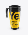 Download Glossy Thermo Cup Mockup (High-Angle Shot) in Object ... Yellowimages Mockups