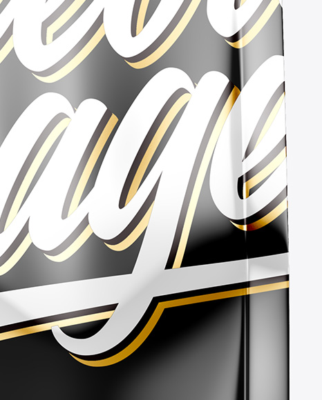 Glossy Food Bag Mockup   Front View PSD #1