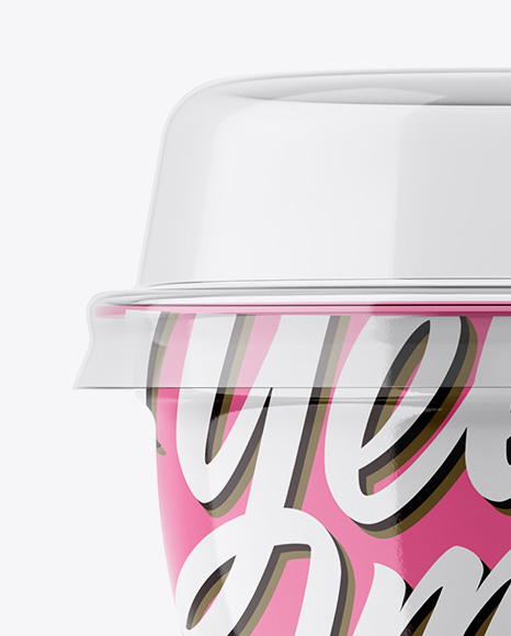 Plastic Cup Mockup PSD #2