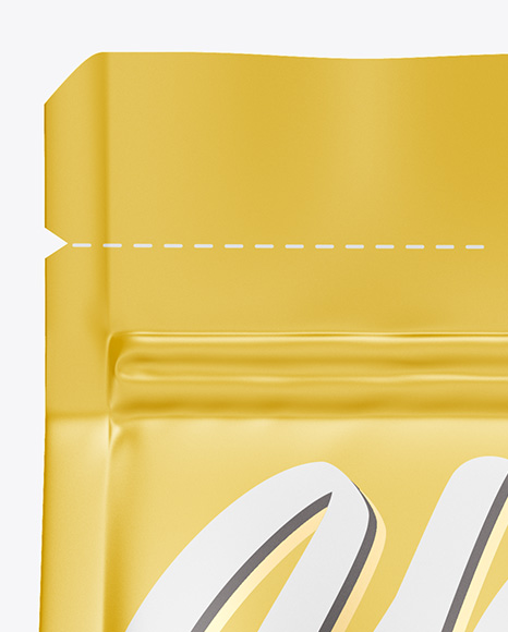 Matte Food Bag Mockup   Front View PSD #2