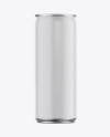 Matte Aluminium Can Mockup - Front View - Free Download Images High