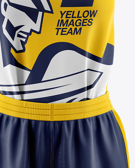 Download Women S Full Basketball Kit With V Neck Jersey Mockup Front View In Apparel Mockups On Yellow Images Object Mockups PSD Mockup Templates