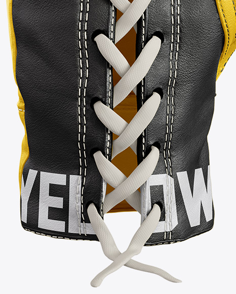 Download Boxing Glove Mockup Back View In Apparel Mockups On Yellow Images Object Mockups