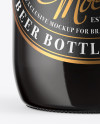 330ml Amber Glass Stout Beer Bottle Mockup