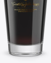 Willi Becher Glass with Irish Dry Stout Beer Mockup on Yellow Images