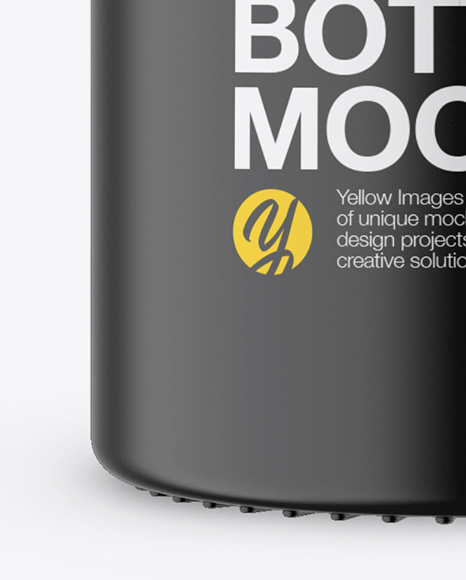 Matte Plastic Bottle Mockup PSD #1