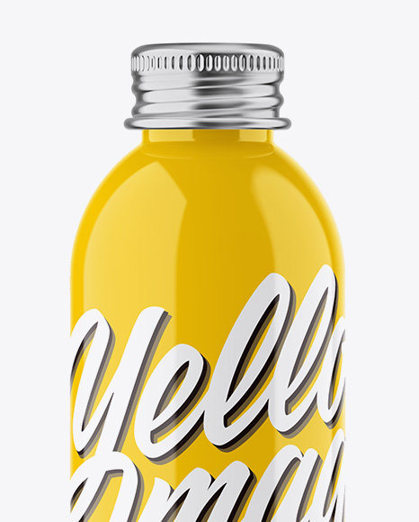 Glossy Plastic Bottle Mockup PSD #2