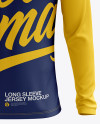 Men’s Soccer V-Neck Jersey LS mockup (Front View)