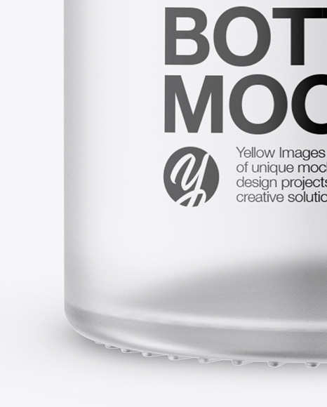Frosted Bottle Mockup PSD #1