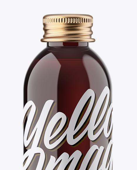 Amber Bottle Mockup PSD #2