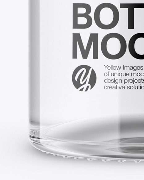 Clear Water Bottle Mockup PSD #1