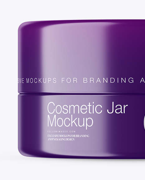 Matte Cosmetic Jar Mockup   Front View PSD #3