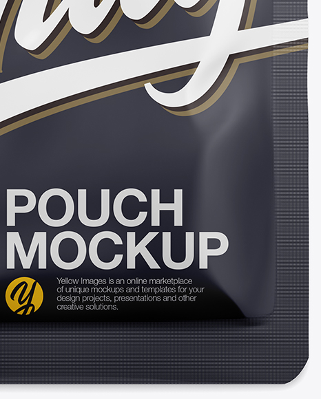 Glossy Pouch Mockup PSD #1