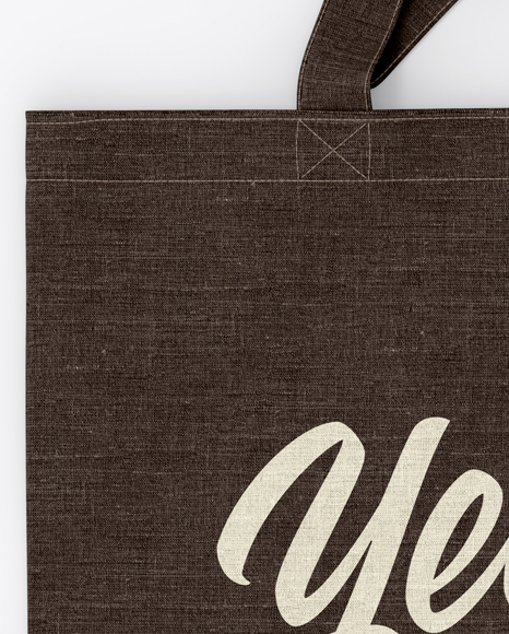 Download Canvas Bag Mockup Top View In Apparel Mockups On Yellow Images Object Mockups