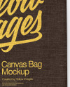 Download Canvas Bag Mockup - Top View in Apparel Mockups on Yellow ...