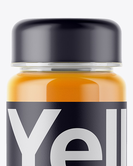 Carrot Juice Bottle Mockup PSD #1