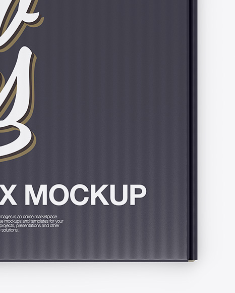 Download Glossy Box Mockup Top View In Box Mockups On Yellow Images Object Mockups