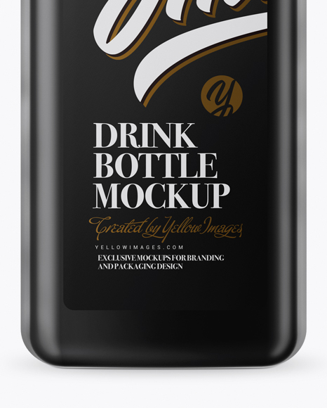 Matte Drink Bottle Mockup PSD #1