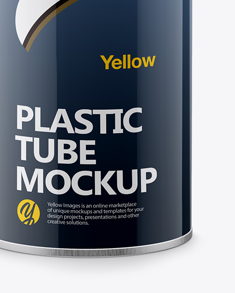 Download Glossy Plastic Tube Psd Mockup Front View Yellowimages