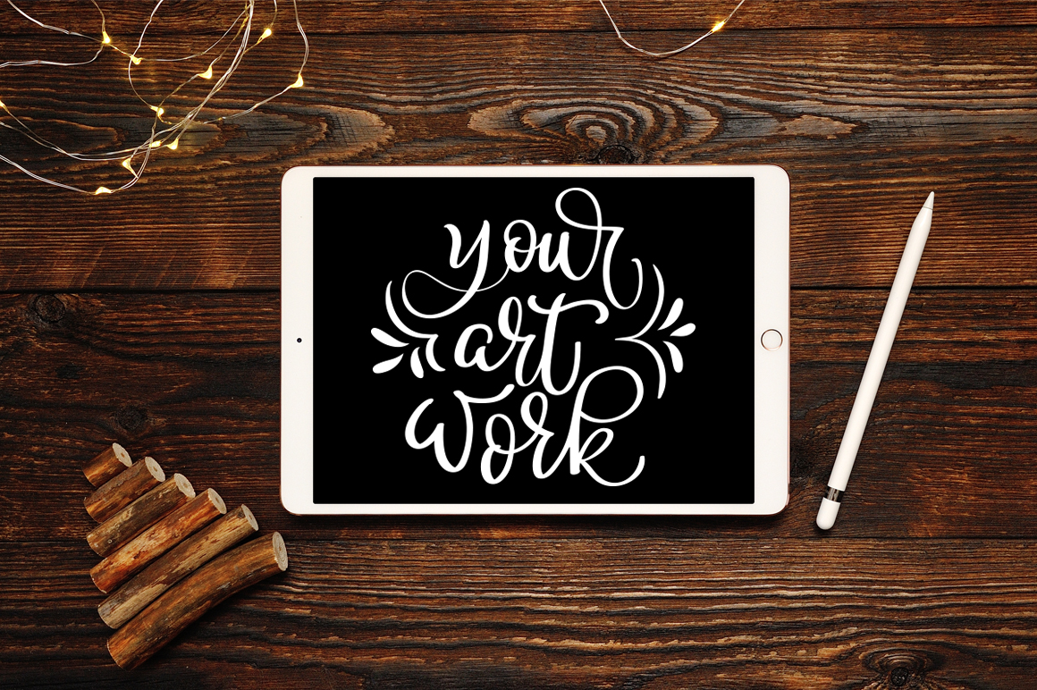 Download Christmas Ipad Mock Up In Device Mockups On Yellow Images Creative Store