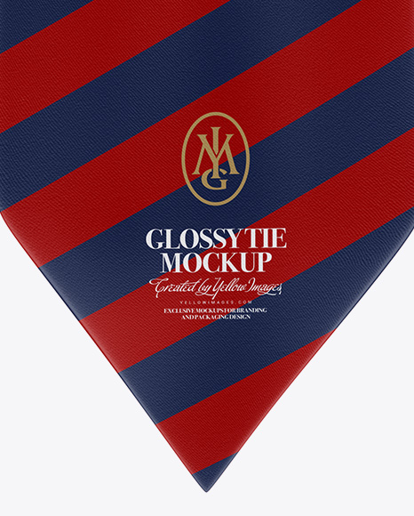 Glossy Tie Mockup PSD #3