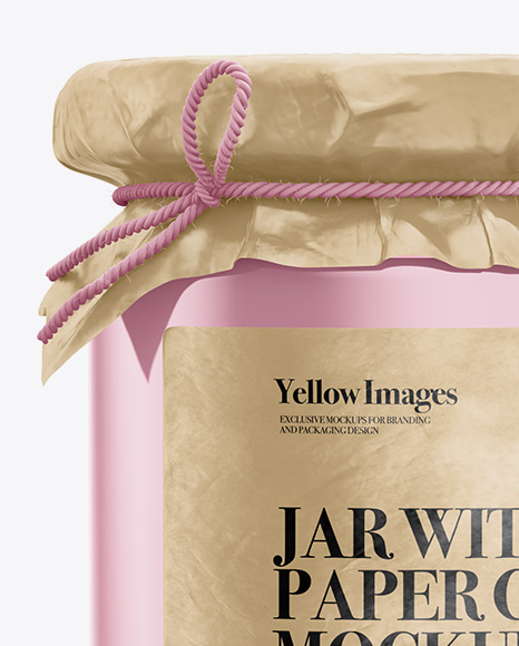 Download Glossy Jar With Paper Cap Mockup In Jar Mockups On Yellow Images Object Mockups PSD Mockup Templates