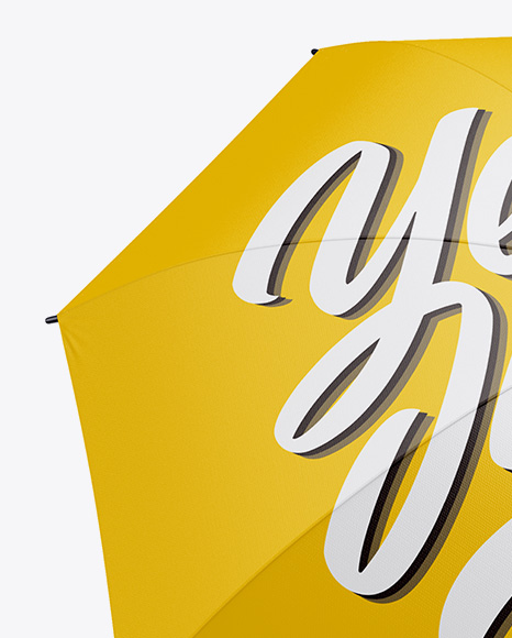 Download Umbrella Half Side View In Object Mockups On Yellow Images Object Mockups