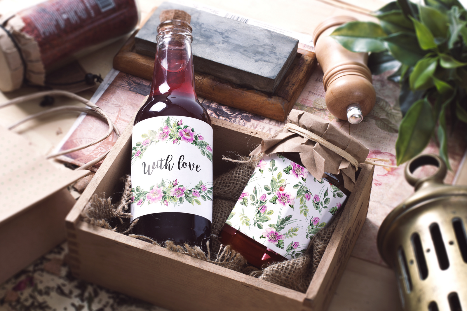 Watercolor flower Clip Art – Eglantine