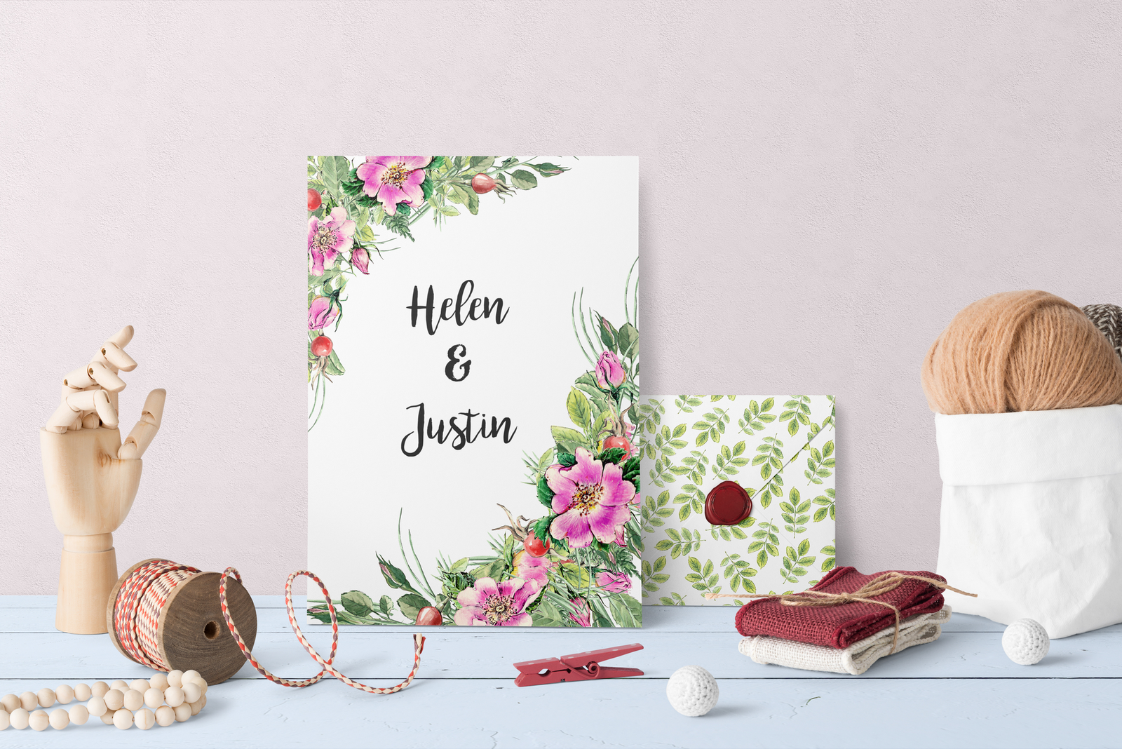 Watercolor flower Clip Art – Eglantine