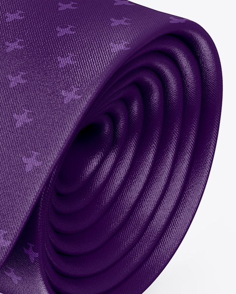 Download Glossy Tie Mockup - Half Side View (High-Angle Shot) in ...