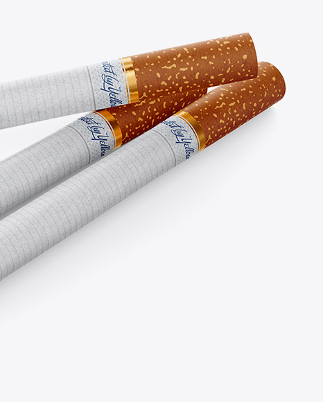 Download Three Cigarettes Mockup In Object Mockups On Yellow Images Object Mockups