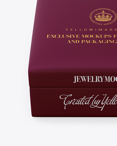 Download Jewelry Box Mockup Front View High Angle Shot In Box Mockups On Yellow Images Object Mockups Yellowimages Mockups