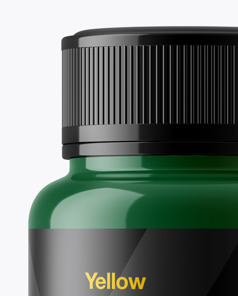 Glossy Pills Bottle Mockup PSD #2