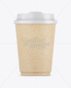 Download 300ml Kraft Paper Cup Mockup in Cup & Bowl Mockups on Yellow Images Object Mockups