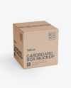 Download Corrugated Fiberboard Box Mockup - 25° Angle Front View ... Yellowimages Mockups